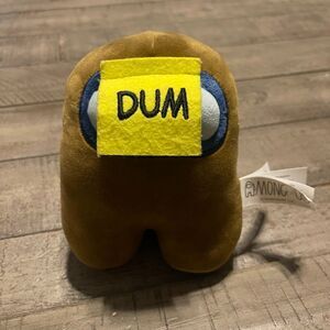 Among Us Plush 6" S3 Brown Dum Sticky Note Hat